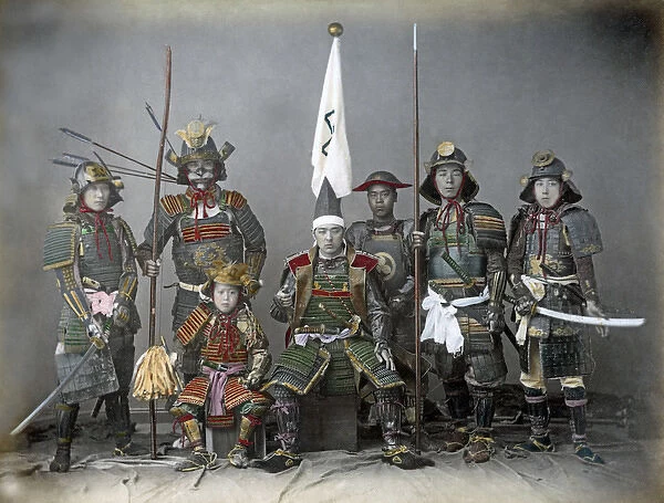 Japanese soldiers, Japan, circa 1880s