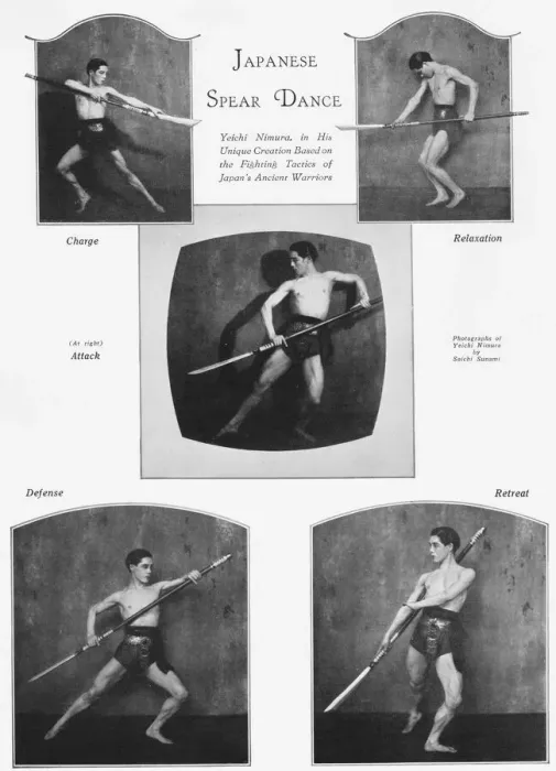 Framed Print : The Japanese Spear Dance by Yeichi Nimura - based Framed Print : The Japanese Spear Dance by Yeichi Nimura - based