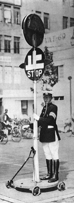 Framed Print : A Japanese traffic controller Framed Print : A Japanese traffic controller