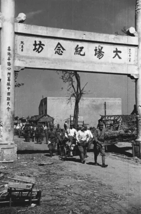 Framed Print : Japanese troops enter Tachang Framed Print : Japanese troops enter Tachang