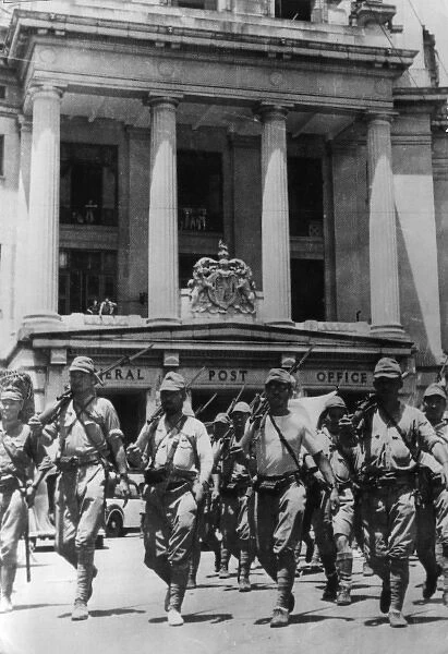 Japanese troops in Singapore 1942