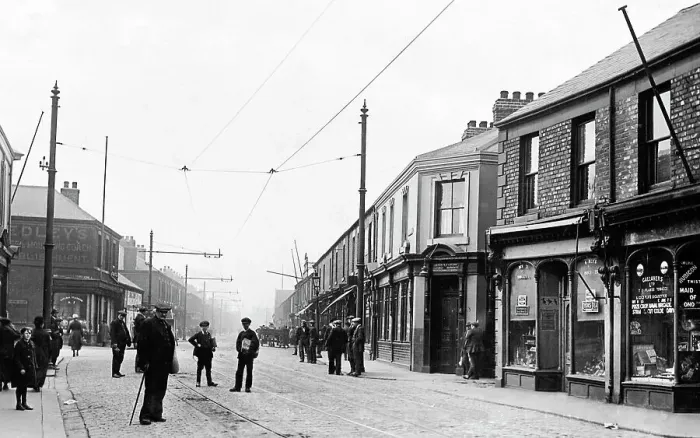 Framed Print : Jarrow Western Road early 1900s Framed Print : Jarrow Western Road early 1900s