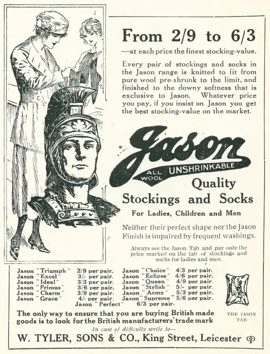 Framed Print : Jason Stockings and Socks Advertisement Framed Print : Jason Stockings and Socks Advertisement
