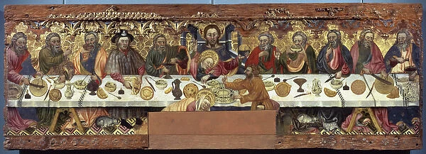Jaume Ferrer I. 15th c. Catalan Gothic painter. Last Supper