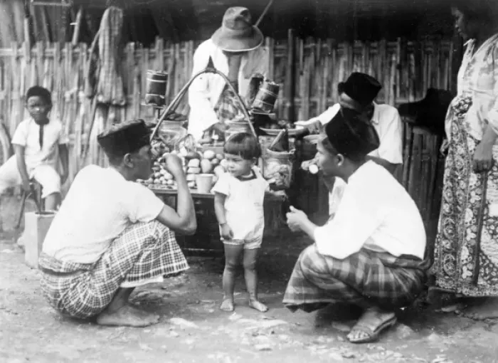 Framed Print : Javanese Bazaar Scene Framed Print : Javanese Bazaar Scene