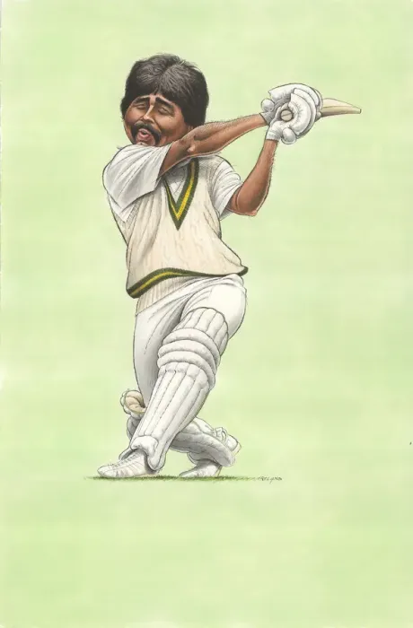 Framed Print : Javed Miandad - Indian cricketer Framed Print : Javed Miandad - Indian cricketer