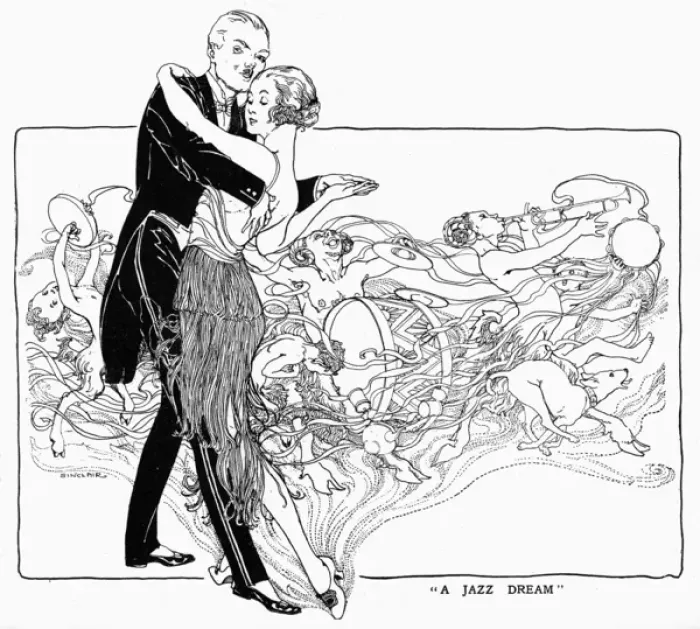 Framed Print : A Jazz Dream - dancing couple, 1919 Framed Print : A Jazz Dream - dancing couple, 1919