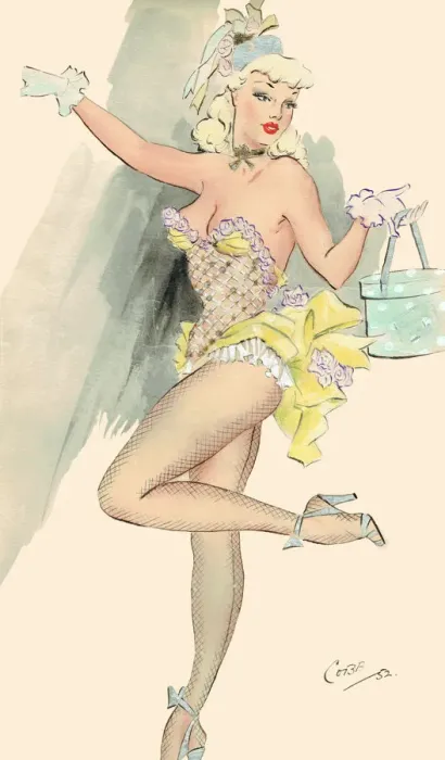 Framed Print : Jazz - Murrays Cabaret Club costume design Framed Print : Jazz - Murrays Cabaret Club costume design