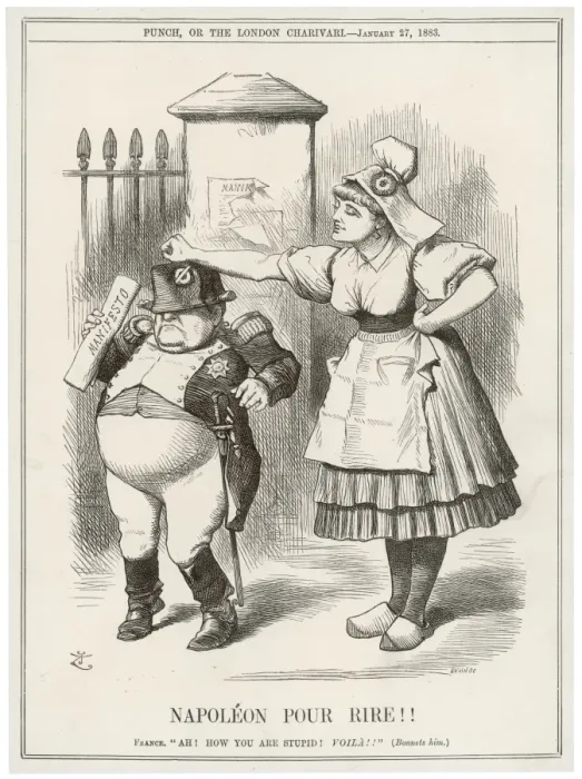 Framed Print : Jcp Bonaparte / Punch 1883 Framed Print : Jcp Bonaparte / Punch 1883