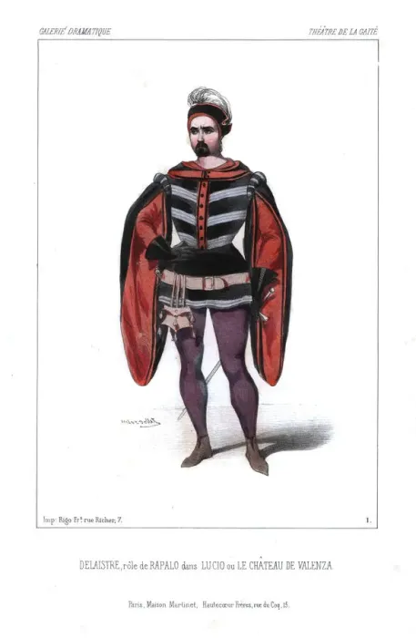 Framed Print : Jean Alexandre Francois Delaistre as Rapalo in Lucio, 1844 Framed Print : Jean Alexandre Francois Delaistre as Rapalo in Lucio, 1844