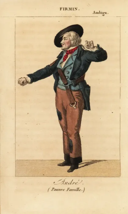 Framed Print : Jean-Baptiste Firmin as Andre in the melodrama Pauvre Framed Print : Jean-Baptiste Firmin as Andre in the melodrama Pauvre