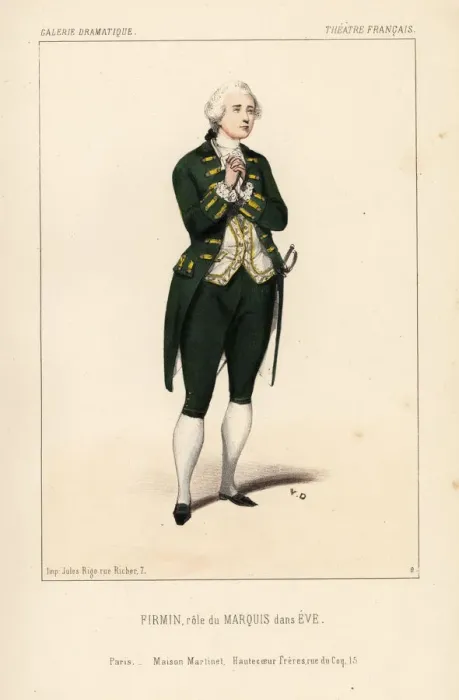 Framed Print : Jean-Baptiste Firmin as the Marquis in Eve Framed Print : Jean-Baptiste Firmin as the Marquis in Eve