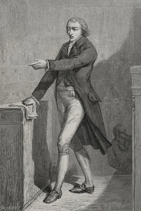 Framed Print : Jean-Baptiste Louvet de Couvray (1760-1797). French Framed Print : Jean-Baptiste Louvet de Couvray (1760-1797). French