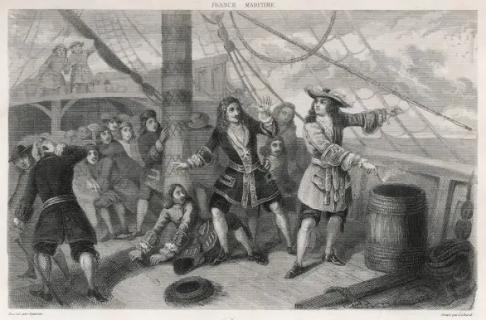 Framed Print : Jean Bart Threatens Framed Print : Jean Bart Threatens