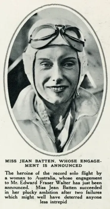 Framed Print : Jean Batten in 1934 Framed Print : Jean Batten in 1934