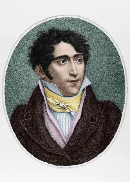 Framed Print : Jean Coralli (1779-1854). Engraving. Colored Framed Print : Jean Coralli (1779-1854). Engraving. Colored