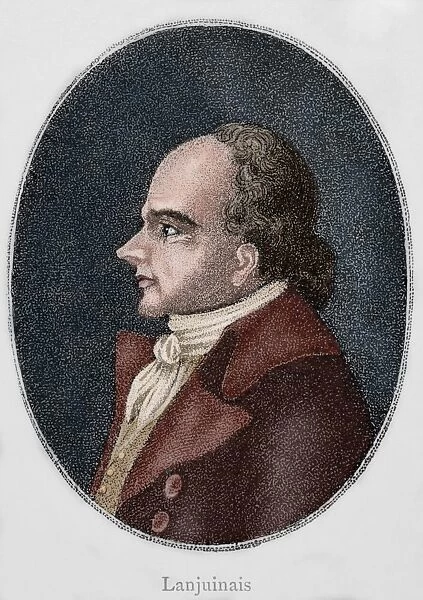 Jean Denis Lanjuinais (1753-1827). Colored engraving