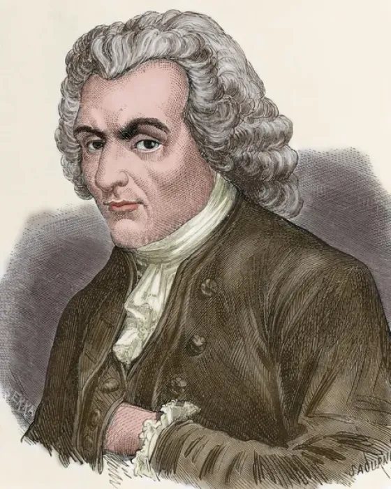 Framed Print : Jean-Jacques Rousseau (1712-1778). Genevan philosopher, writ