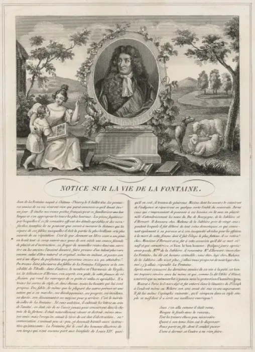 Framed Print : Jean De LA Fontaine Framed Print : Jean De LA Fontaine