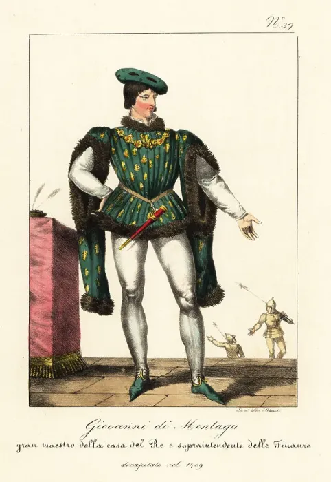 Framed Print : Jean de Montagu, French courtier, beheaded 1409