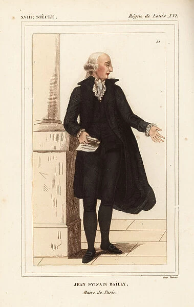 Jean Sylvain Bailly, Mayor of Paris, 1736-1793