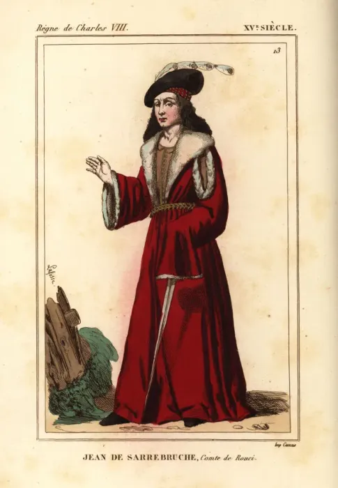 Framed Print : Jean VII de Sarrebruche, Comte de Rouci, d. 1497 Framed Print : Jean VII de Sarrebruche, Comte de Rouci, d. 1497