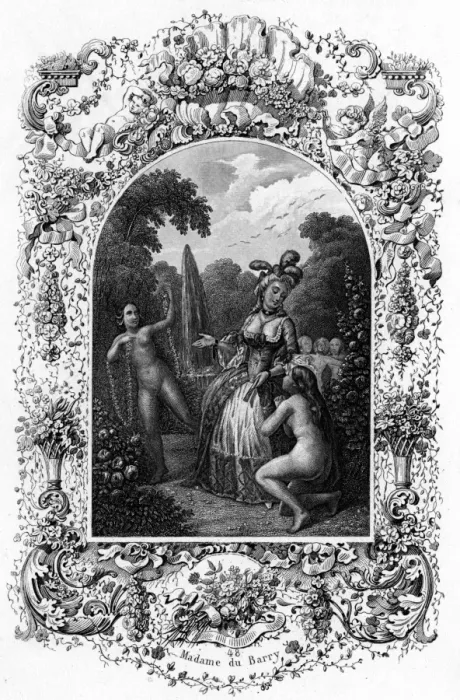 Framed Print : Jeanne Comtesse du Barry and two adolescent girls Framed Print : Jeanne Comtesse du Barry and two adolescent girls