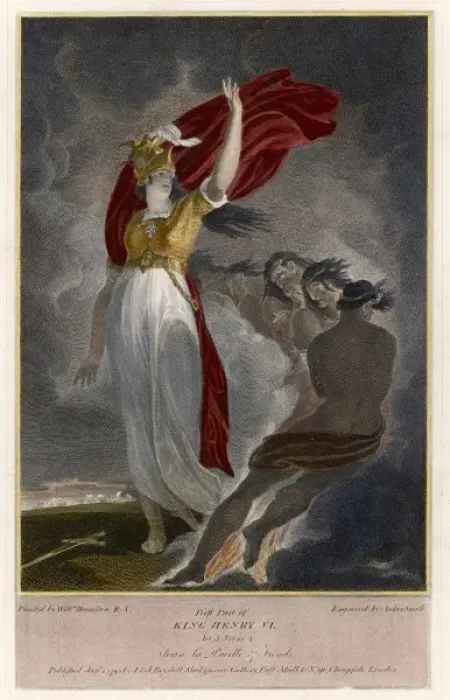 Framed Print : Jeanne D arc and Fiends Framed Print : Jeanne D arc and Fiends