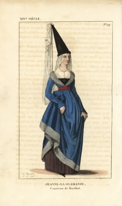 Framed Print : Jeanne la Flammande, Joanna of Flanders, c1295-1374 Framed Print : Jeanne la Flammande, Joanna of Flanders, c1295-1374