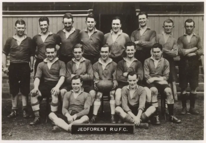 Framed Print : Jedforest RUFC rugby team 1934-1935 Framed Print : Jedforest RUFC rugby team 1934-1935