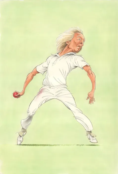 Framed Print : Jeff Thomson - Australian Cricketer Framed Print : Jeff Thomson - Australian Cricketer