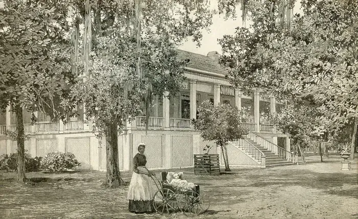 Framed Print : Jefferson Davis's House at Beauvoir, Mississippi Framed Print : Jefferson Davis's House at Beauvoir, Mississippi