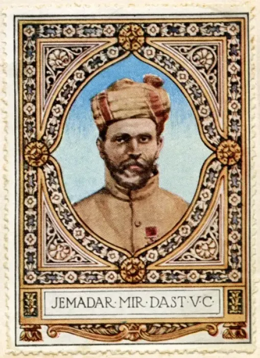 Framed Print : Jemadar, Mir Dast VC recipient 8 / Stamp Framed Print : Jemadar, Mir Dast VC recipient 8 / Stamp
