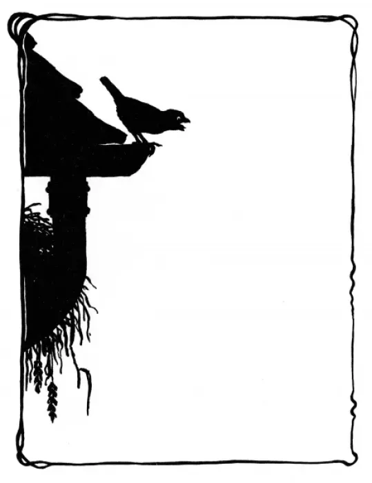 Framed Print : Jennie Sparrow calling to Jack from the eaves Framed Print : Jennie Sparrow calling to Jack from the eaves