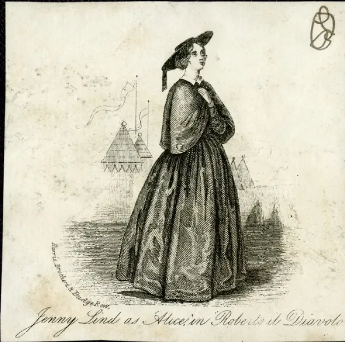Framed Print : Jenny Lind as Alice in Roberto il Diavolo Framed Print : Jenny Lind as Alice in Roberto il Diavolo