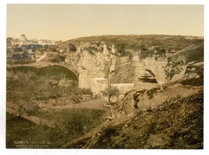 Framed Print : Jeremiahs grotto, Jerusalem, Holy Land, (i. e. Israel) Framed Print : Jeremiahs grotto, Jerusalem, Holy Land, (i. e. Israel)