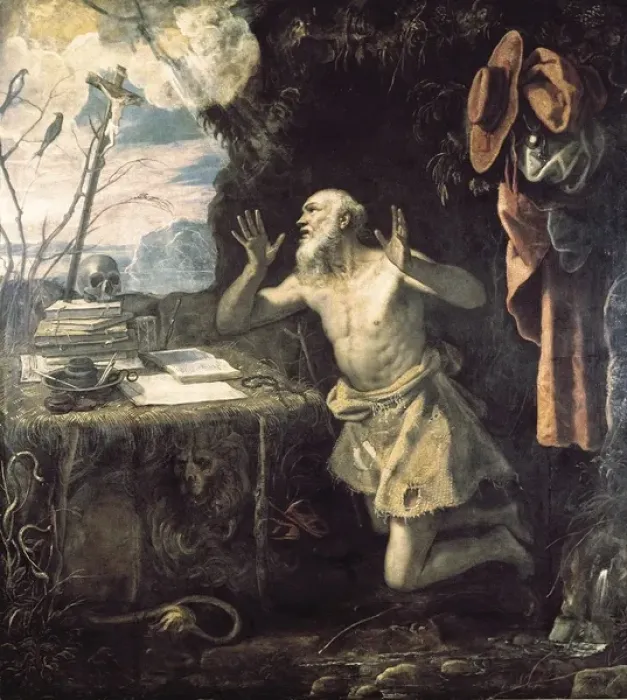 Framed Print : JEROME, Saint (347-420). Father and doctor of Framed Print : JEROME, Saint (347-420). Father and doctor of