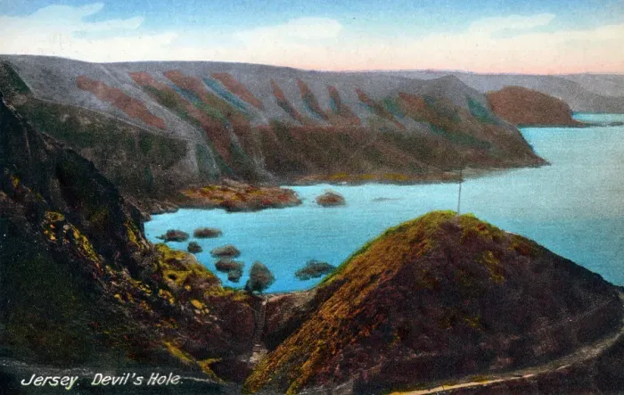 Framed Print : Jersey, Channel Islands - Devil's Hole Framed Print : Jersey, Channel Islands - Devil's Hole