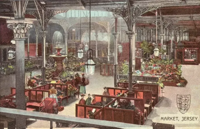 Framed Print : Jersey Covered Market Framed Print : Jersey Covered Market