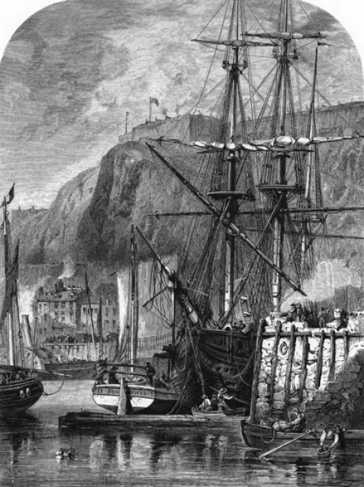 Framed Print : Jersey / Fort Regent Framed Print : Jersey / Fort Regent