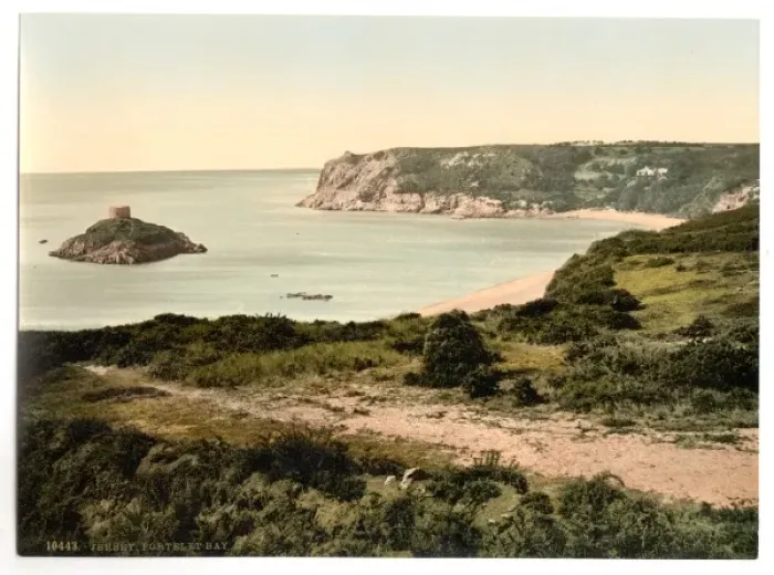 Framed Print : Jersey, Portelet Bay, II, Channel Islands, England Framed Print : Jersey, Portelet Bay, II, Channel Islands, England