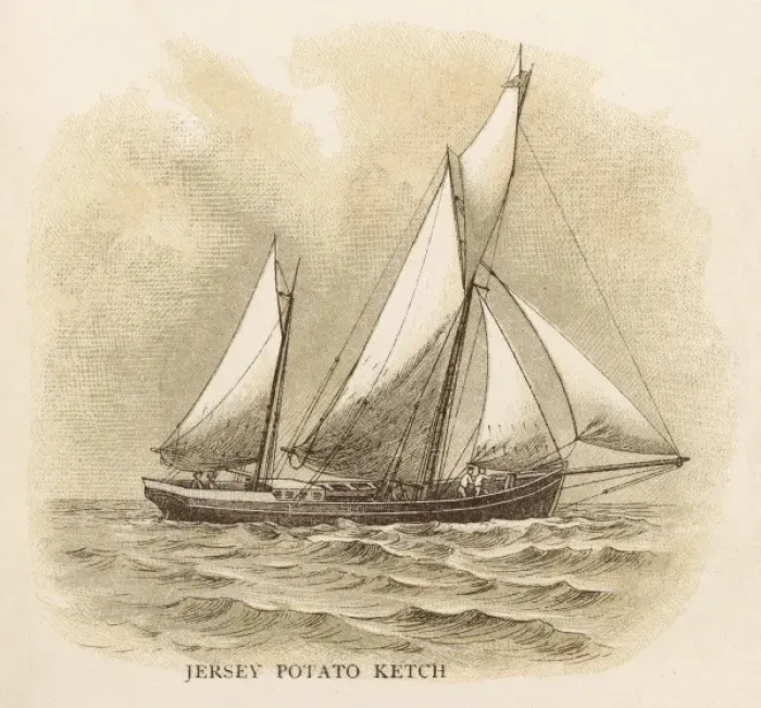 Framed Print : Jersey Potato Ketch Framed Print : Jersey Potato Ketch