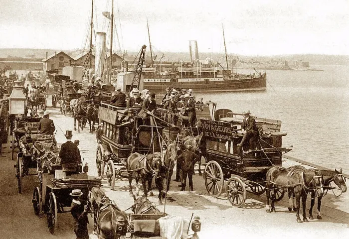 Framed Print : Jersey St. Helier Harbour early 1900s Framed Print : Jersey St. Helier Harbour early 1900s