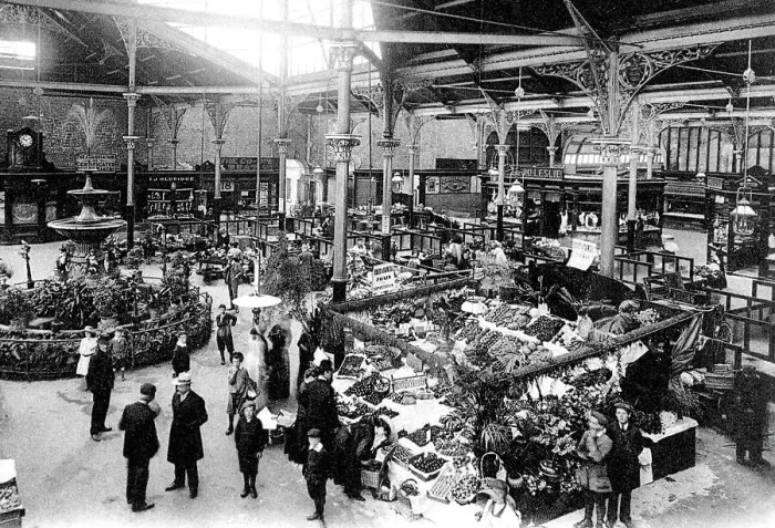 Framed Print : Jersey St. Helier New Market early 1900s Framed Print : Jersey St. Helier New Market early 1900s