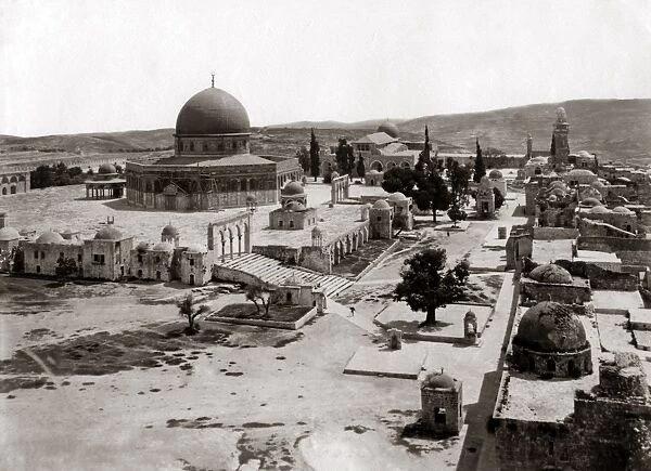 Jerusalem, circa 1880s - The site of Solomons Temple