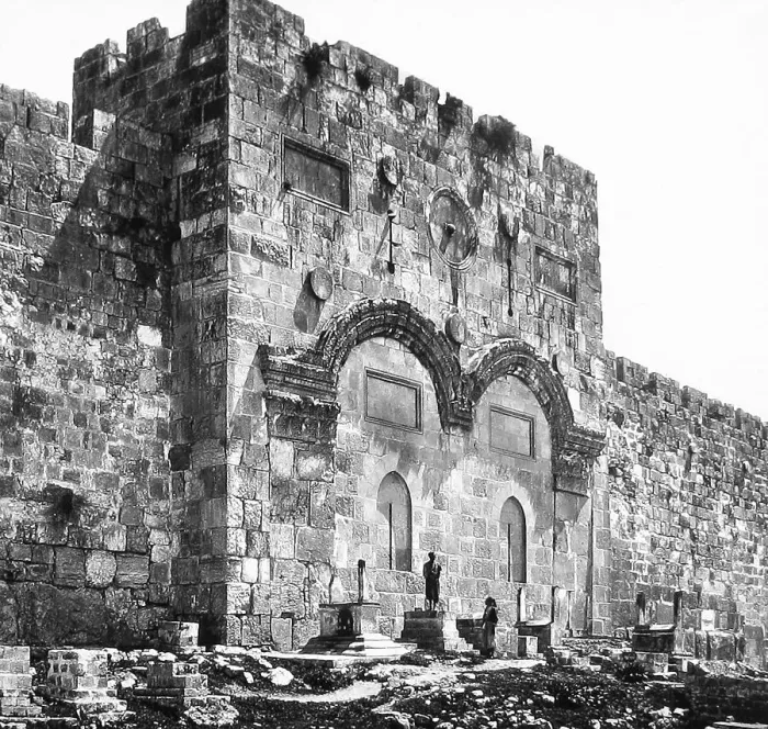 Framed Print : Jerusalem The Golden Gate probably 1870s Framed Print : Jerusalem The Golden Gate probably 1870s
