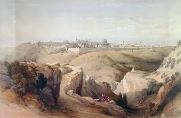 Framed Print : Jerusalem from the Mount of Olives April 8th 1839 Framed Print : Jerusalem from the Mount of Olives April 8th 1839