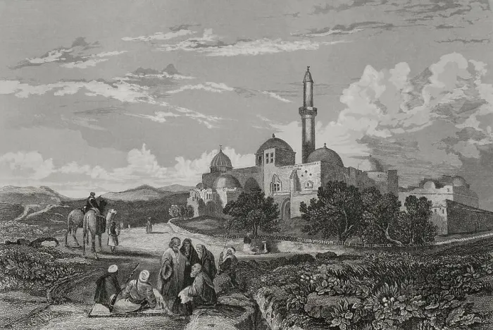 Framed Print : Jerusalem. Mount Zion. Mosque of David. Engraving by Aubert Framed Print : Jerusalem. Mount Zion. Mosque of David. Engraving by Aubert