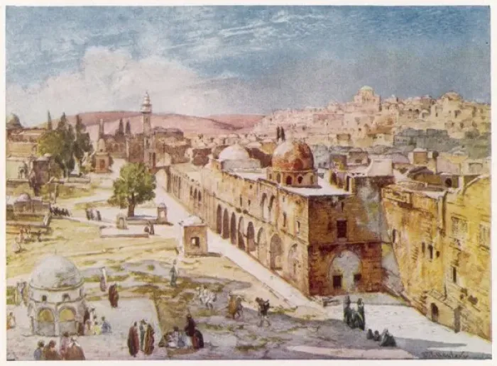 Framed Print : Jerusalem / Temple West Framed Print : Jerusalem / Temple West