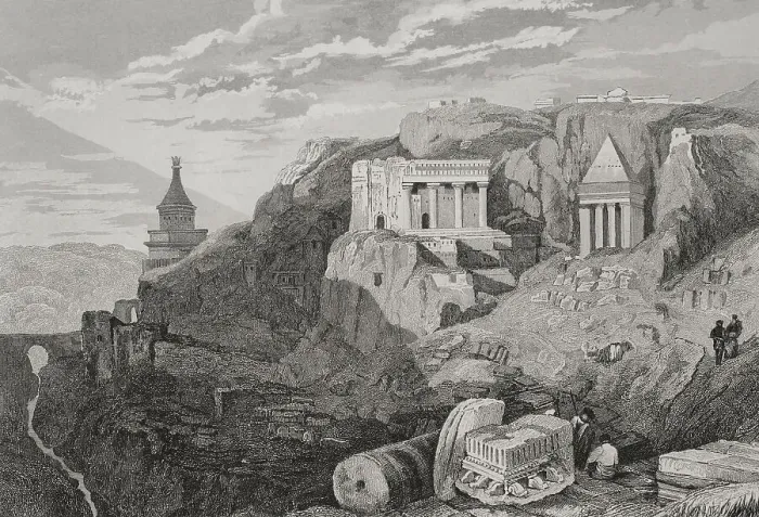 Framed Print : Jerusalem. Valley of Josaphat. Engraving by Aubert Framed Print : Jerusalem. Valley of Josaphat. Engraving by Aubert